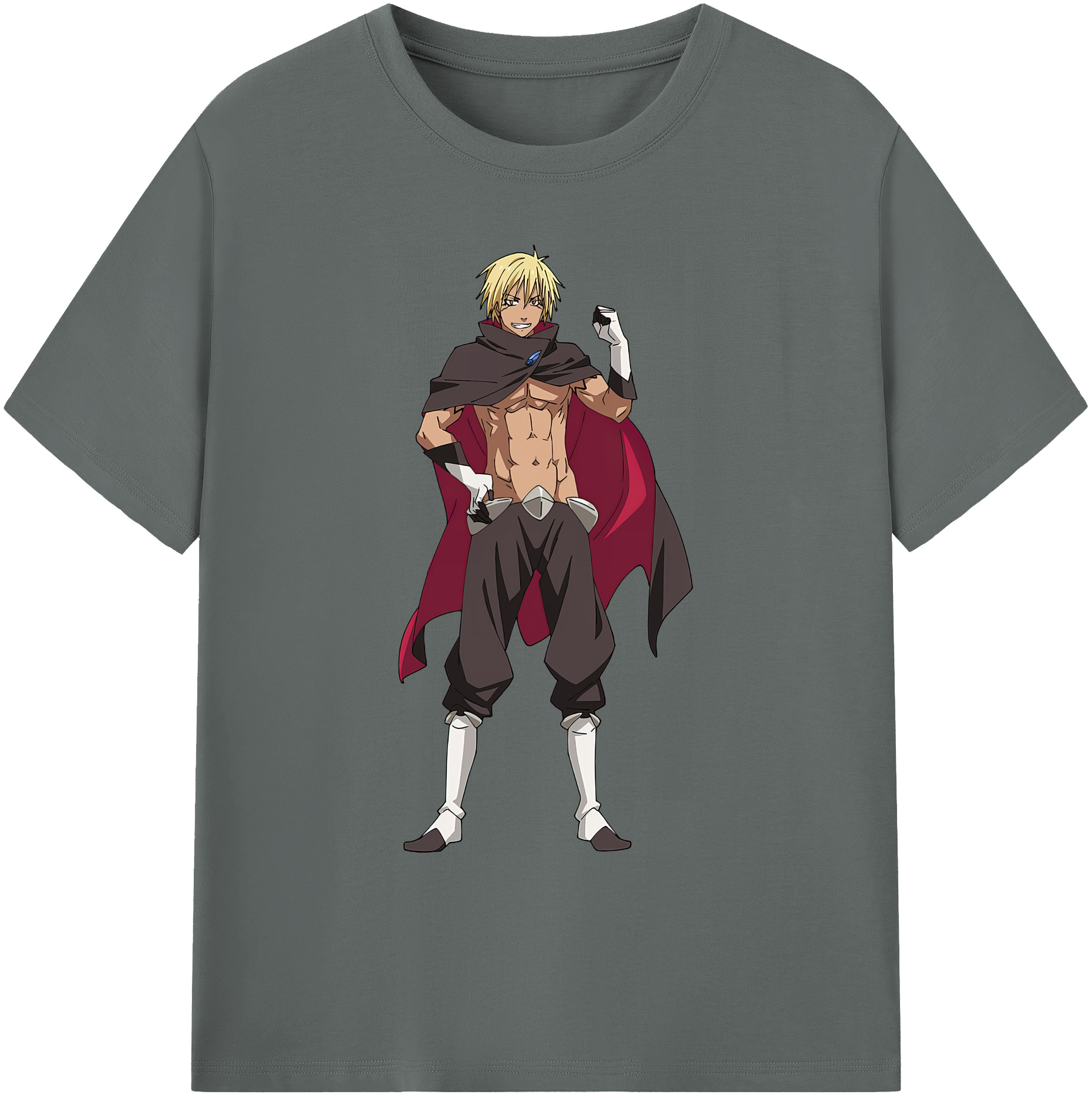 （画像用） 転スラ Regarding Reincarnated to Slime 綿100％ メンズ半袖Tシャツ｜肌触りやわらか＆通気性